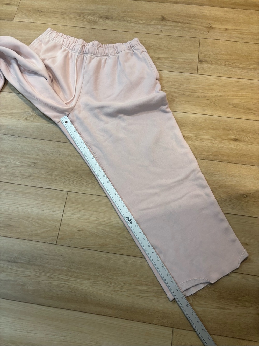 SKIMS Women's Pink Baggy Wide Leg Sweatpants Size XL - Picture 9 of 9